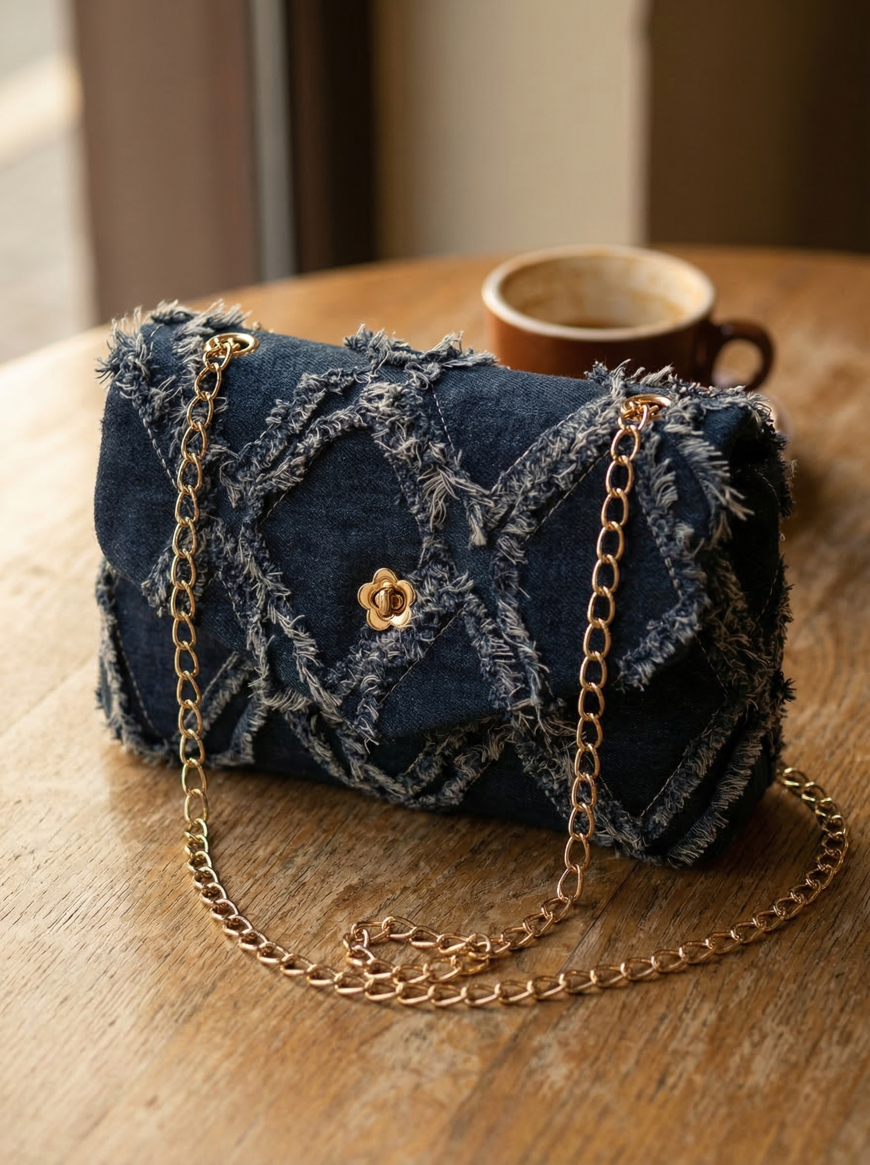 Denim Mini Purse — 1